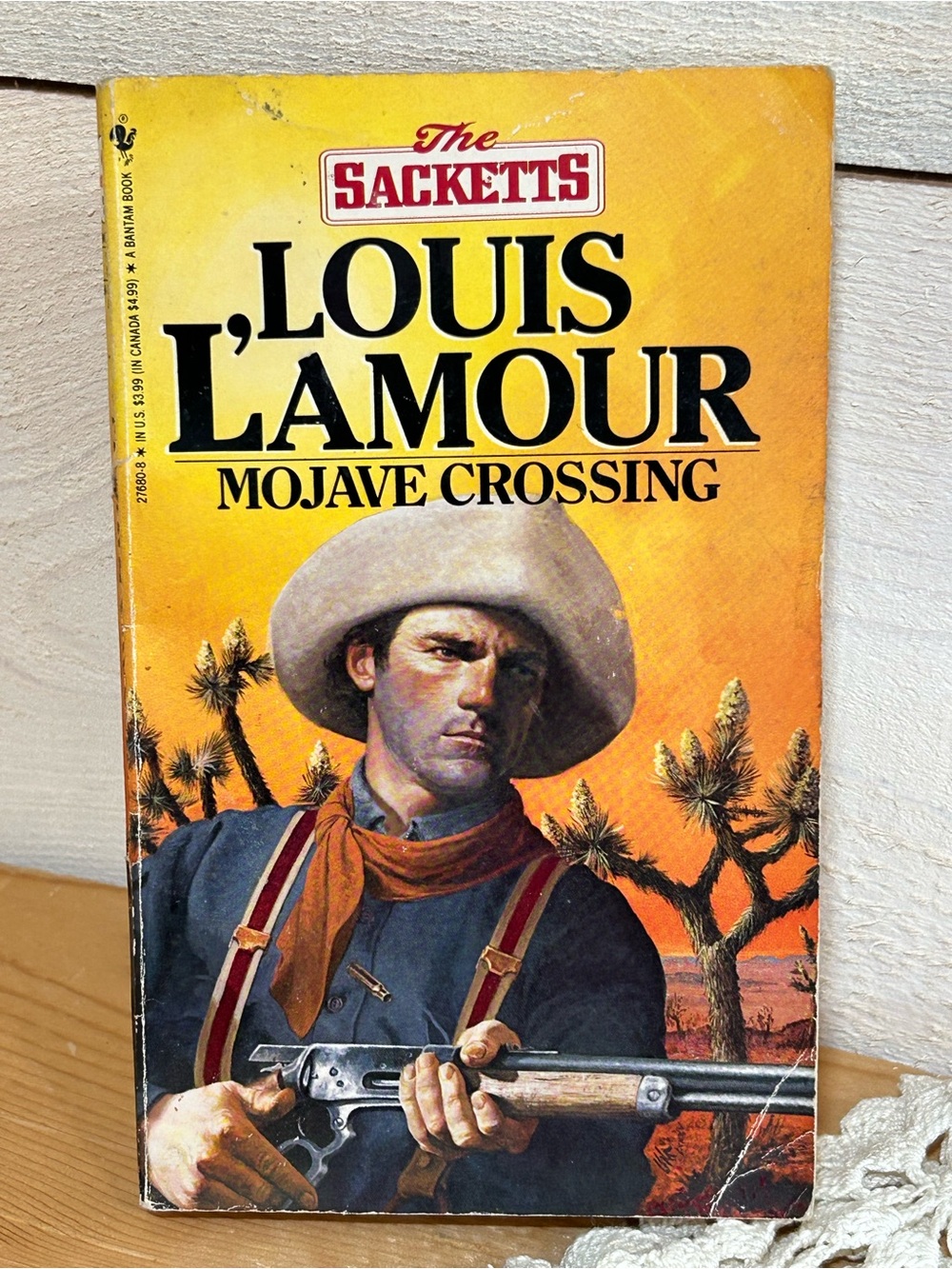 L'Amour Mojave Crossing Paperback Novel - Yellow Cover